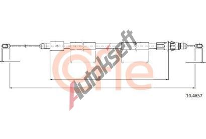 COFLE Tan lanko parkovac brzdy CFL 10.4657, 10.4657