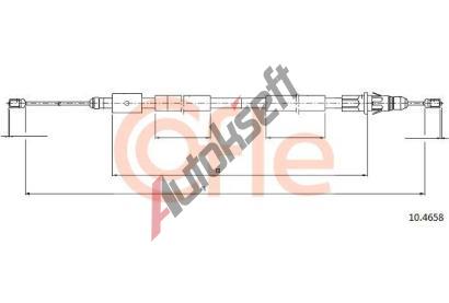 COFLE Tan lanko parkovac brzdy CFL 10.4658, 10.4658