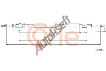 COFLE Tan lanko parkovac brzdy CFL 10.4661, 10.4661