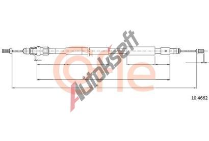 COFLE Tan lanko parkovac brzdy CFL 10.4662, 10.4662