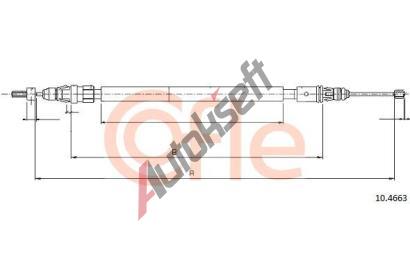 COFLE Tan lanko parkovac brzdy CFL 10.4663, 10.4663