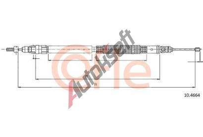 COFLE Tan lanko parkovac brzdy CFL 10.4664, 10.4664