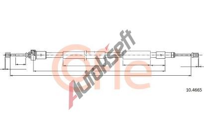 COFLE Ta�n� lanko parkovac� brzdy CFL 10.4665, 10.4665