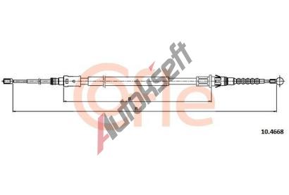 COFLE Ta�n� lanko parkovac� brzdy CFL 10.4668, 10.4668