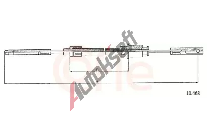 COFLE Ta�n� lanko parkovac� brzdy CFL 10.468, 10.468