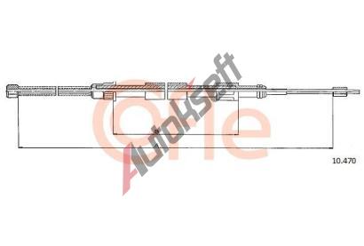 COFLE Tan lanko parkovac brzdy CFL 10.470, 10.470