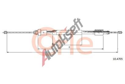 COFLE Tan lanko parkovac brzdy CFL 10.4705, 10.4705