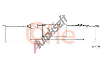 COFLE Tan lanko parkovac brzdy CFL 10.4706, 10.4706
