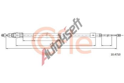 COFLE Tan lanko parkovac brzdy CFL 10.4710, 10.4710