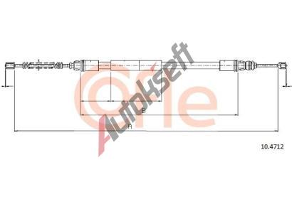 COFLE Tan lanko parkovac brzdy CFL 10.4712, 10.4712