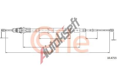 COFLE Tan lanko parkovac brzdy CFL 10.4715, 10.4715