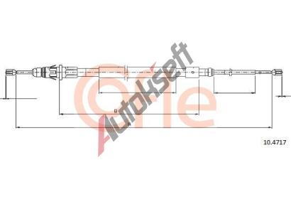 COFLE Tan lanko parkovac brzdy CFL 10.4717, 10.4717