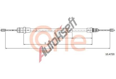 COFLE Tan lanko parkovac brzdy CFL 10.4720, 10.4720