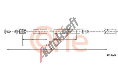 COFLE Tan lanko parkovac brzdy CFL 10.4721, 10.4721