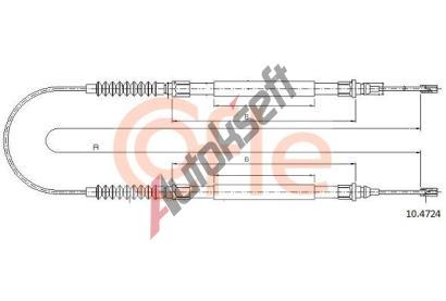 COFLE Tan lanko parkovac brzdy CFL 10.4724, 10.4724