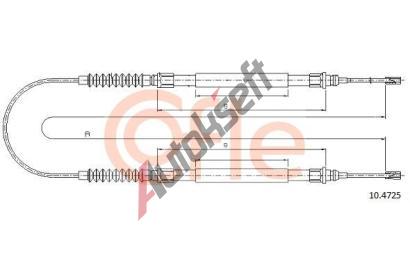COFLE Tan lanko parkovac brzdy CFL 10.4725, 10.4725