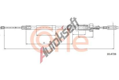 COFLE Tan lanko parkovac brzdy CFL 10.4726, 10.4726
