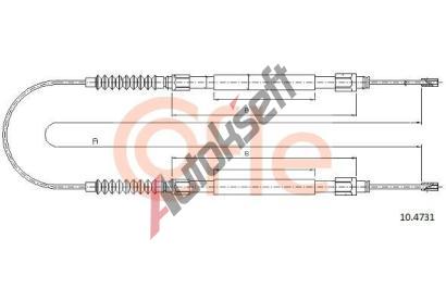 COFLE Tan lanko parkovac brzdy CFL 10.4731, 10.4731