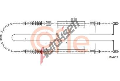 COFLE Tan lanko parkovac brzdy CFL 10.4732, 10.4732