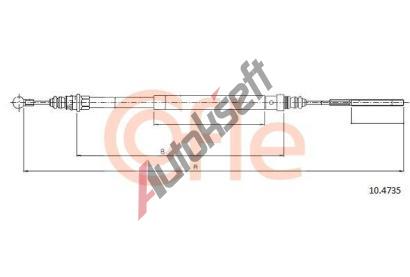 COFLE Tan lanko parkovac brzdy CFL 10.4735, 10.4735