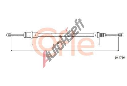 COFLE Tan lanko parkovac brzdy CFL 10.4736, 10.4736