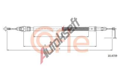 COFLE Tan lanko parkovac brzdy CFL 10.4739, 10.4739