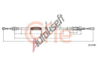 COFLE Tan lanko parkovac brzdy CFL 10.4740, 10.4740