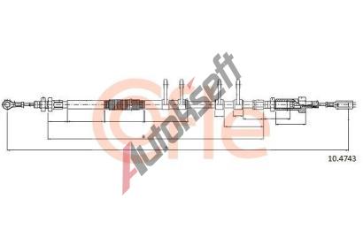 COFLE Tan lanko parkovac brzdy CFL 10.4743, 10.4743
