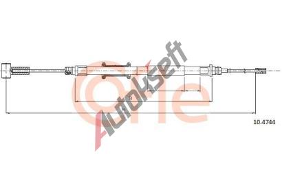 COFLE Tan lanko parkovac brzdy CFL 10.4744, 10.4744