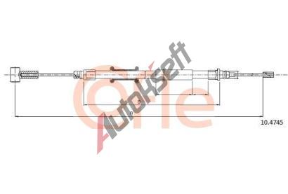 COFLE Tan lanko parkovac brzdy CFL 10.4745, 10.4745