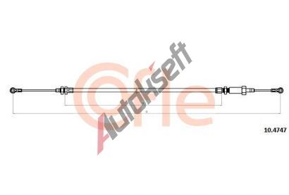 COFLE Tažné lanko parkovací brzdy CFL 10.4747, 10.4747 COFLE Tažné lanko parkovací brzdy CFL 10.4747, 10.4747
