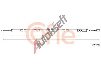 COFLE Ta�n� lanko parkovac� brzdy CFL 10.4749, 10.4749