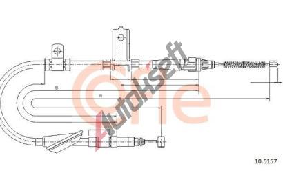 COFLE Tan lanko parkovac brzdy CFL 10.5157, 10.5157