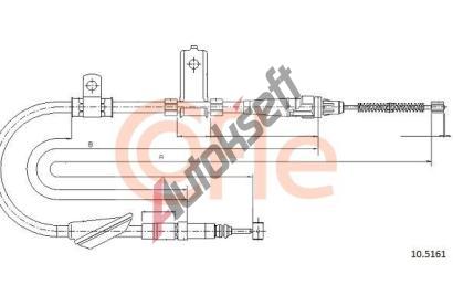 COFLE Tan lanko parkovac brzdy CFL 10.5161, 10.5161