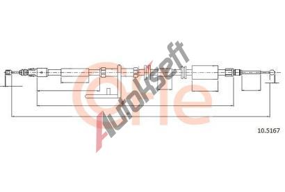 COFLE Tan lanko parkovac brzdy CFL 10.5167, 10.5167