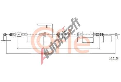 COFLE Tan lanko parkovac brzdy CFL 10.5168, 10.5168