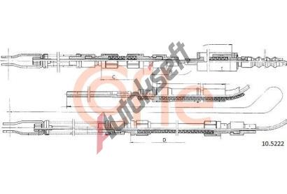 COFLE Tan lanko parkovac brzdy CFL 10.5222, 10.5222