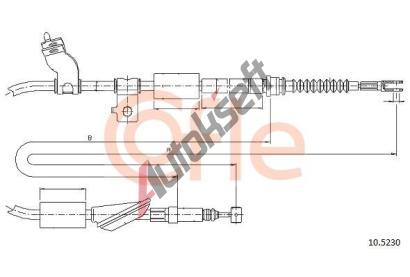COFLE Tan lanko parkovac brzdy CFL 10.5230, 10.5230