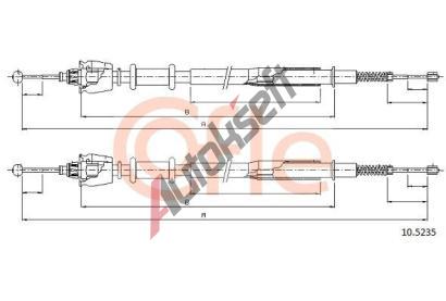 COFLE Ta�n� lanko parkovac� brzdy CFL 10.5235, 10.5235