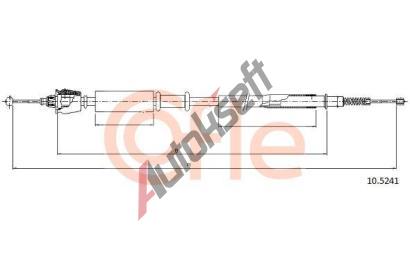COFLE Ta�n� lanko parkovac� brzdy CFL 10.5241, 10.5241