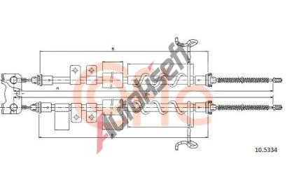 COFLE Tan lanko parkovac brzdy CFL 10.5334, 10.5334
