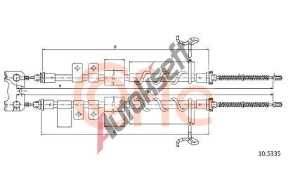 COFLE Ta�n� lanko parkovac� brzdy CFL 10.5335, 10.5335