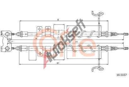 COFLE Tan lanko parkovac brzdy CFL 10.5337, 10.5337