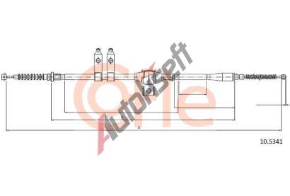 COFLE Tan lanko parkovac brzdy CFL 10.5341, 10.5341