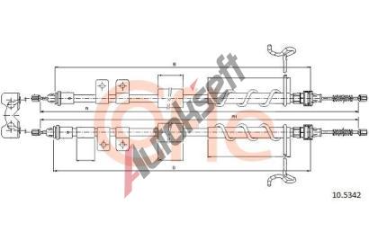 COFLE Tan lanko parkovac brzdy CFL 10.5342, 10.5342