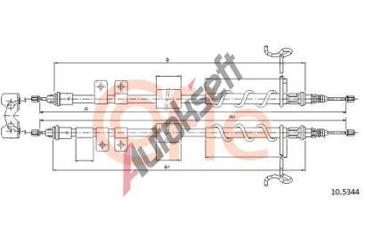 COFLE Tan lanko parkovac brzdy CFL 10.5344, 10.5344
