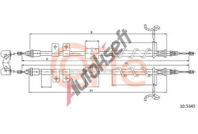 COFLE Tan lanko parkovac brzdy CFL 10.5345, 10.5345