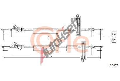 COFLE Tan lanko parkovac brzdy CFL 10.5357, 10.5357