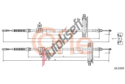 COFLE Tan lanko parkovac brzdy CFL 10.5359, 10.5359