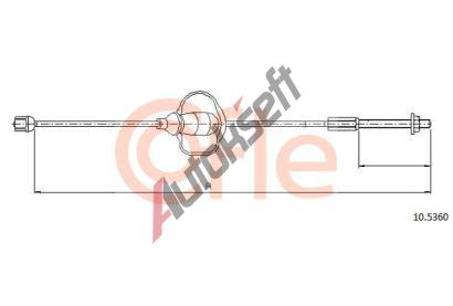 COFLE Tan lanko parkovac brzdy CFL 10.5360, 10.5360